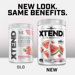 Xtend Original BCAA Powder, 7g BCAAs and 13.2 Ounce (Pack of 1), Watermelon