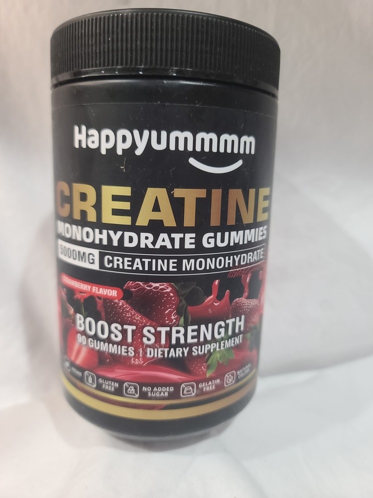Happyummmm NSF Certified Creatine Gummy 5g – Boost Strength 90 Gummies