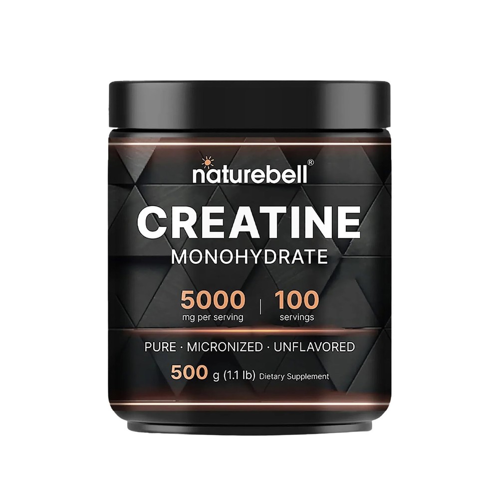 NatureBell Micronized Creatine Monohydrate Powder – 1.1 Pound (Pack of 1)