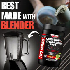 LHA Creatine Citrulline – 400g Workout Support, Green Apple flavor (3-Pack)