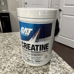 GAT Sport Micronized Creatine Powder Muscle Gain Supplement, Unisex 500g