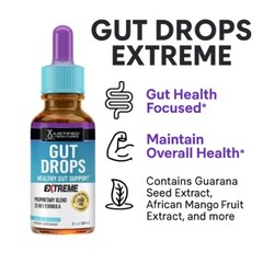Gut Drops Extreme 200MG Healthy Gut Support 20-in-1 Proprietary Blend 2 Pack
