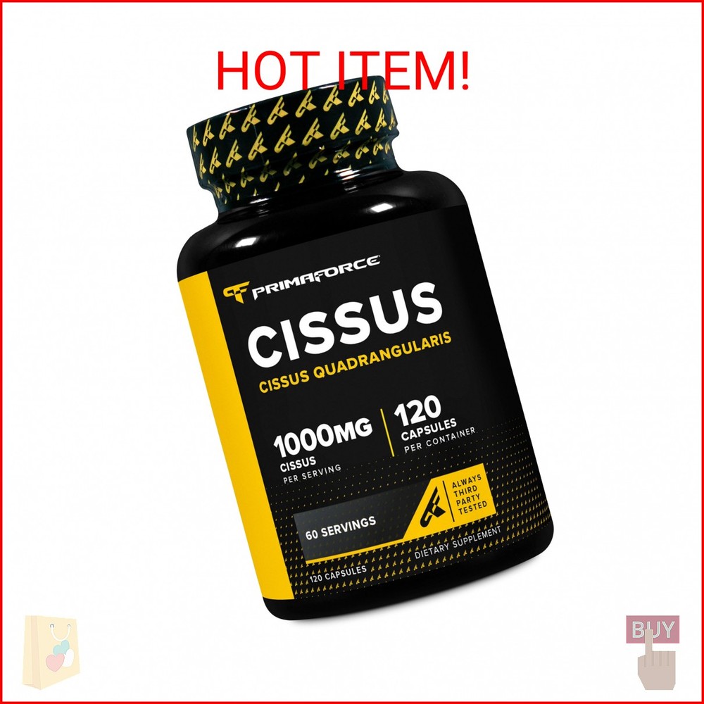 Primaforce Cissus Quadrangularis Extract, 120 Capsules, 1000mg per Serving – Glu