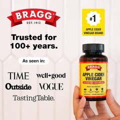 Bragg Apple Cider Vinegar , 90 Capsules Sealed Exp 02/2028 Fast Shipping