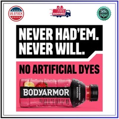 BODYARMOR Sports Drink Strawberry Banana 16 Fl Oz Bottles 12 Pack Hydration