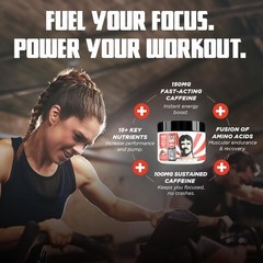 Pre Workout Supplement with Natural Ingredients for Laser Focus & Energy