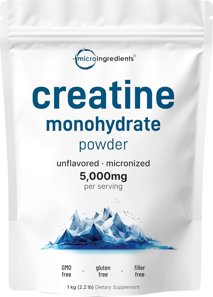 Creatine Monohydrate Powder 1 Kg, 5000Mg per Serving, Unflavored, Pure