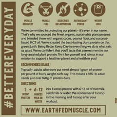Chocolate Peanut Butter Protein Powder – Earth Fed Muscle Common Ground – 840gr