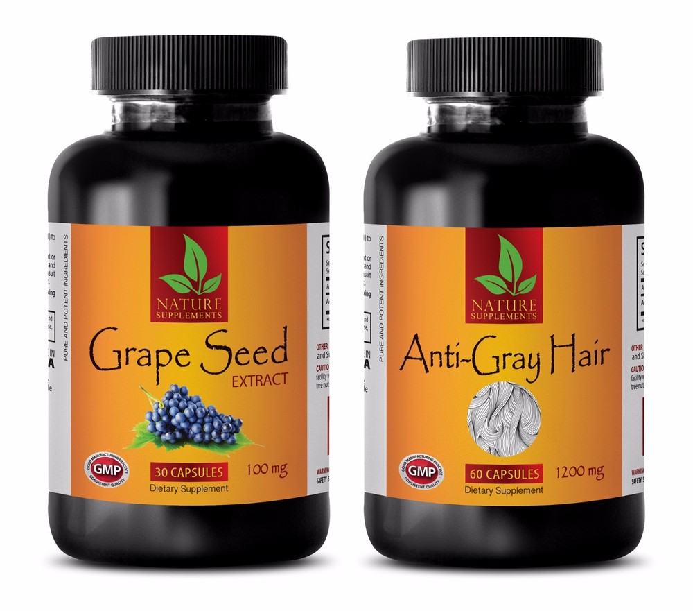 Immune essentials – GRAPE SEED EXTRACT – ANTI GRAY HAIR COMBO – coenzyme q10 300