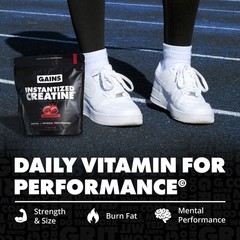 Gains in Bulk Instantized Creatine Monohydrate for Women and Men, Soluble Pre…