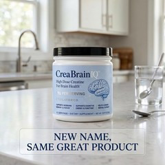CreaBrainIQ High Dose Creatine Powder for Brain Health – 10g Per Serving – Su…