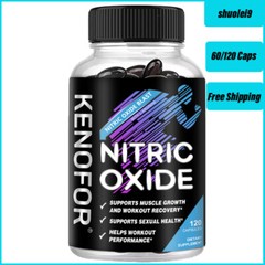 Nitric Oxide Booster Supplement – L-Arginine, L-Citrulline- 60/120 Capsules
