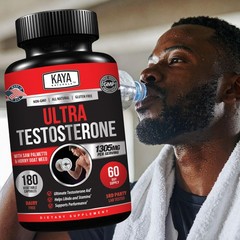 Kaya Naturals UltraTest- Men’s T Booster with Tongkat 180 Count (Pack of 1)