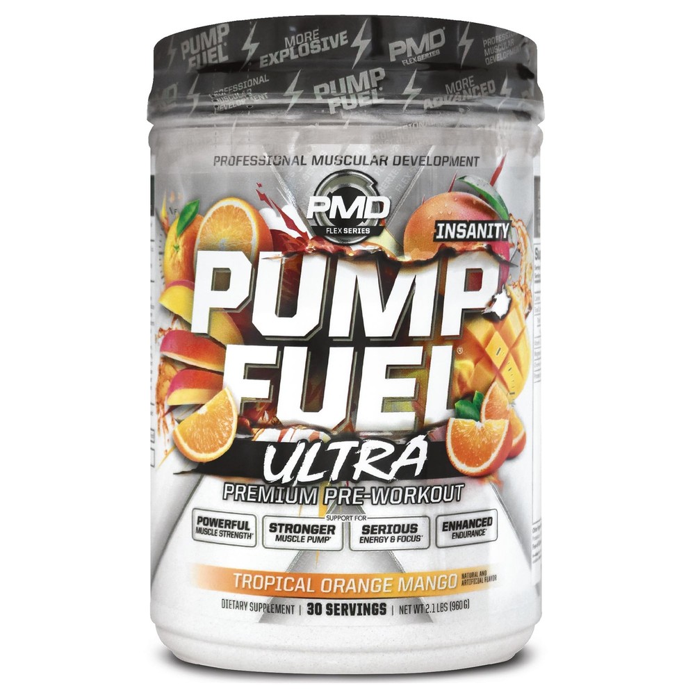 PMD Sports Pump Fuel Ultra 2.05 Pound (Pack of 1), Tropical Orange Mango
