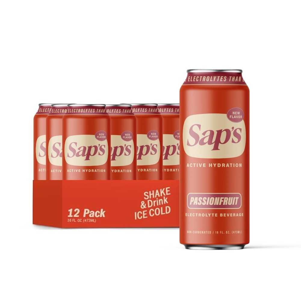 Sap’s Rapid Rehydration Sports Drink – 12 Cans, 16 fl oz(Pack of 12)