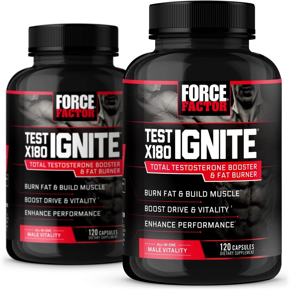 Force Factor Test X180 Ignite 120Ct 2-Pack 240 Count