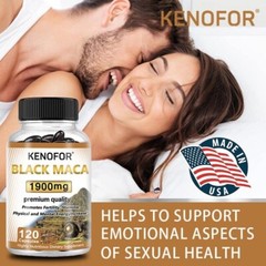 Organic Black Maca Supplement Capsules Supports Stamina & Fertility Men’s Health
