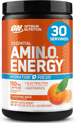 Amino Energy Powder plus Hydration, with BCAA, Electrolytes, and Caffeine, Tang