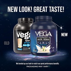 Vega Sport Vegan Protein Powder + Recovery – 30g Plant Based Protein per