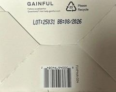 Gainful Flavor Vanilla, Strawberry & Chocolate 14 Packets Ex: 08/2026 New Sealed