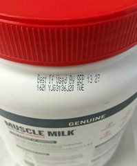 Muscle Milk Genuine Protein Powder Strawberries ‘NCrème 30.9 oz NSFSport -SEP/27
