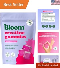 Women’s Creatine Monohydrate Gummies – Berry Boost, 36 Gummies for Strength
