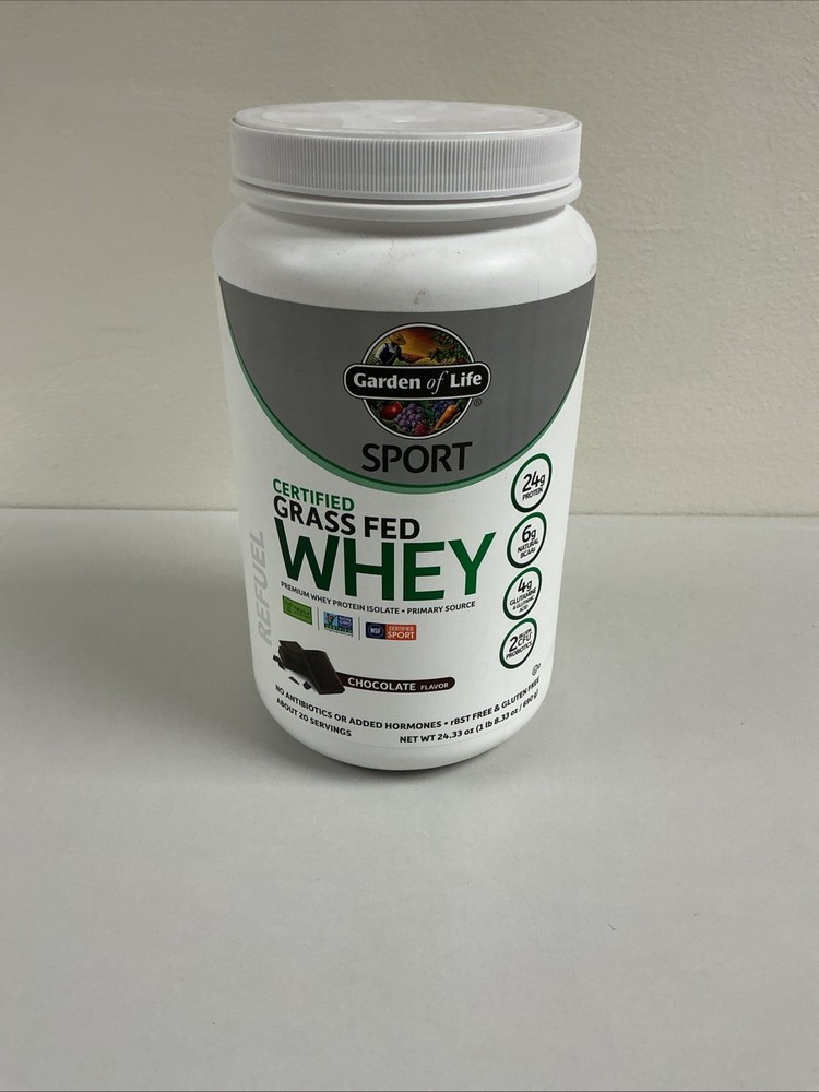 Garden of Life Sport Grass Fed Whey Protein Powder Chocolate EXP 02/26 G101