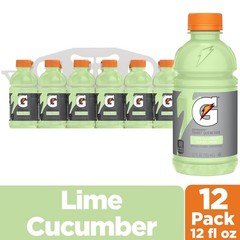 Gatorade Thrist Quencher, Lime Cucumber, 12 Fl Oz (Pack 12 of 12)