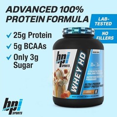 Bpi Sports Whey Hd Ultra Premium Protein Powder Isolate Vanilla/caramel 4.1 lbs