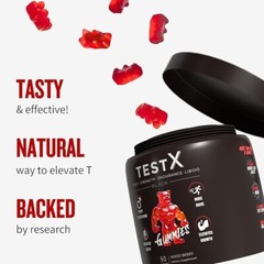 TestX & Creatine Gummies Twin Pack Creatine Monohydrate, Horny Goat Weed & Maca