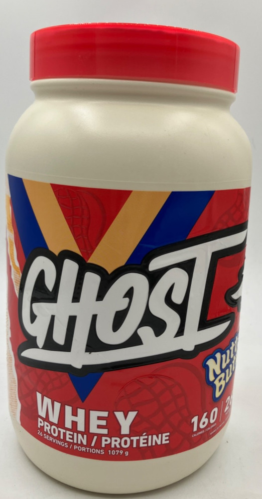 Ghost Whey Protein Powder Nutter Butter 2.3 lb 26 Servings Exp 10/2027