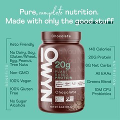 OWYN Dairy-Free Protein Powder 20g Protein, Probiotics, Greens, Pea, Chia, Pumpk