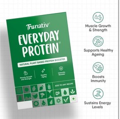 Lot of 3 – Trunativ Everyday Protein Natural Plant Based Protein Booster 31.7 OZ