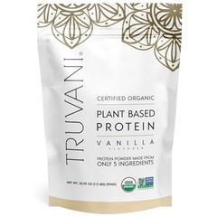 Truvani Organic Vanilla Plant-Based Protein Powder, 20.95 Ounce