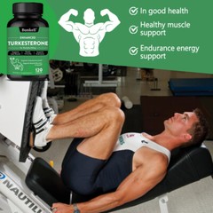 Turkesterone 1000mg High Strength Supports Muscle, Testosteron, 30/60/120 Caps