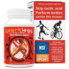 SPORTLEGS Pre-Exercise Metabolic Primer for 120 Count (Pack of 1), One Color