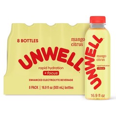 UNWELL Hydrate+Focus Mango Citrus Sports Drink – 8pk/16.9 fl oz