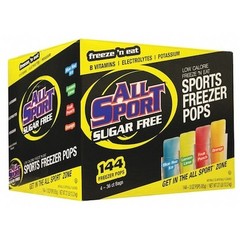 All Sport 10122566 Electrolyte Freezer Pop,Sugar Free,Pk144
