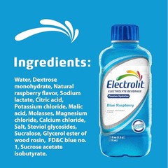 Instant Hydration with 12 Blue Raspberry Electrolyte Drinks – 21 Fl Oz Bottles