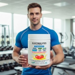 Electrolyte Complex Hydration Powder | 6 Vitamins + 12 Minerals | Strawberry