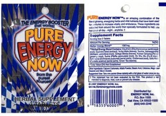 Pure Energy Now Herbal Booster Supplements FULL BOX (24 Packs / 72 Pills Total)