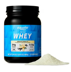 Equate Whey Protein Powder, Smooth Vanilla, 24 oz