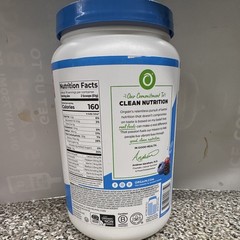 Orgain Organic Vegan Plant Protein Powder 50 Superfoods Vanilla Bean No Soy
