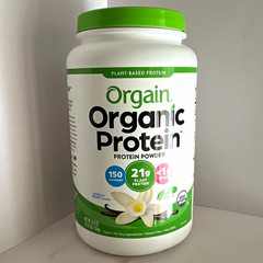 Orgain Organic Plant-Based Protein Powder Vanilla Bean 2.74 lb Vegan Non-GMO