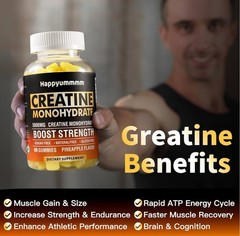 Happyummmm Creatine Monohydrate 5000MG 90 Ct Flavor Exp 10/2026