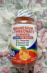 Magnesium L-threonate Gummies 1000mg for Kids & Adults, High Absorption