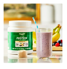 Equate Plant-Based Protein Supplement, Smooth Vanilla, 13.4 Ounces