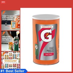 Sports Drink Powder Fruit Punch 76.5 Ounce Makes 9 Gallons Rehydration