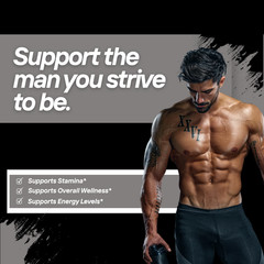 Grow Body- Bodybuilding & Men’s Health Support- 4 Bottles- 360 Capsules