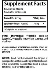 Organic SPIRULINA 500mg 100% Plant-Based Algae Vegetarian Protein Clorophyll 2B